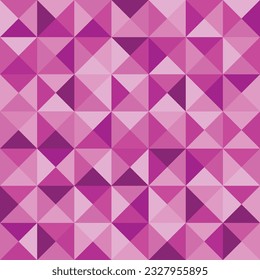 Triángulo monocromo rosado, ilustración vectorial.