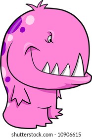 Ilustración de vectores de monstruación rosa