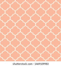 Pink moroccan tiles seamless pattern