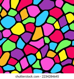 pink mosaic. colorful giraffe background. rainbow tile seamless pattern. good for glass, window, fashion, decoration, wallpaper.