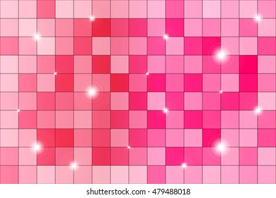 Pink mosaic. Polygonal pattern gradient background. Vector illustration. For the design, presentation, wallpaper.