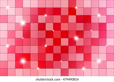 Pink mosaic. Polygonal pattern gradient background. Vector illustration. For the design, presentation, wallpaper.