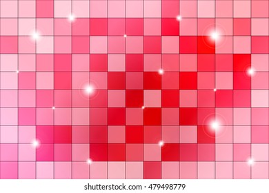 Pink mosaic. Polygonal pattern gradient background. Vector illustration. For the design, presentation, wallpaper.