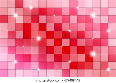 Pink mosaic. Polygonal pattern gradient background. Vector illustration. For the design, presentation, wallpaper.