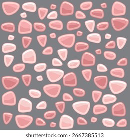 Pink mosaic tiles background Vector crystal gemstones  illustration pattern