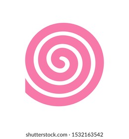 Pink mosquito coil icon design, mosquito repellant vector illustration