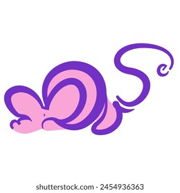 Pink mouse from the word “mouse”