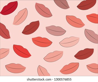 Pink mouth pattern