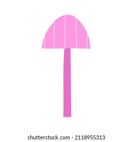 Pink mushroom hand-drawn vector illustration
