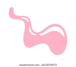 Pink nail polish hand drawn