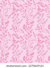 pink nature leaf pattern on pink background, Beautiful intricate retro seamless floral pattern of densely packed dainty flowers in pink and pink suitable for wallpaper, tiles and fabric in square