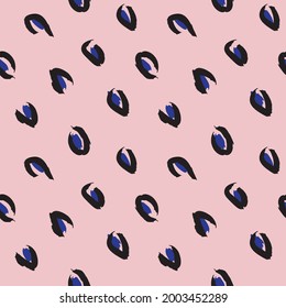 Pink Navy Animal Leopard Seamless Pattern Background for fashion textiles, graphics and crafts