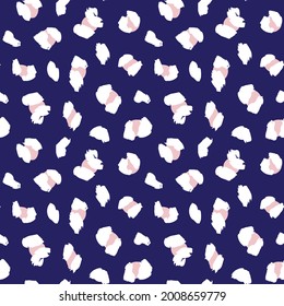 Pink Navy Animal Leopard Seamless Pattern Background for fashion textiles, graphics and crafts