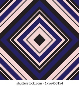 Pink and navy Argyle diagonal striped seamless pattern background suitable for fashion textiles, graphics