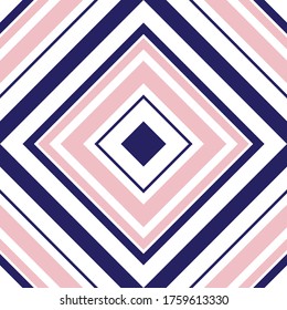 Pink and navy Argyle diagonal striped seamless pattern background suitable for fashion textiles, graphics