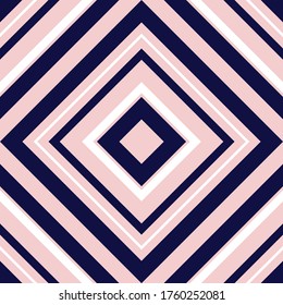 Pink and navy Argyle diagonal striped seamless pattern background suitable for fashion textiles, graphics
