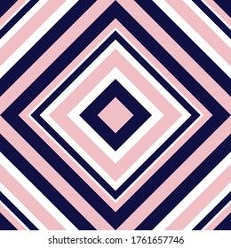 rosafarbene und navesy Argyle diagonal gestreifte, nahtlose Muster-Hintergrund, geeignet für Modetextilien, Grafiken