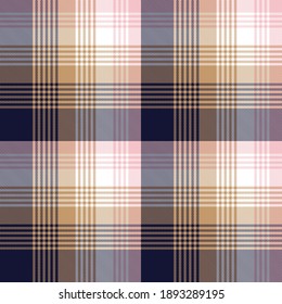 Pink Navy Asymmetric Plaid seamless pattern suitable for fashion textiles and graphics