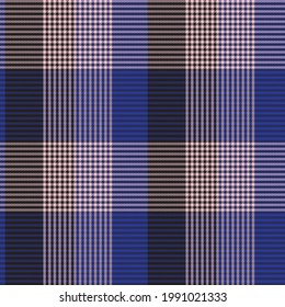 Pink Navy Asymmetric Plaid textured seamless pattern suitable for fashion textiles and graphics