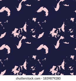 Pink Navy Brush stroke fur pattern design for fashion prints, homeware, graphics, backgrounds