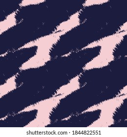 Pink Navy Brush stroke fur pattern design for fashion prints, homeware, graphics, backgrounds