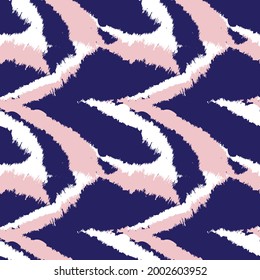 Pink Navy Brush stroke fur pattern design for fashion prints, homeware, graphics, backgrounds