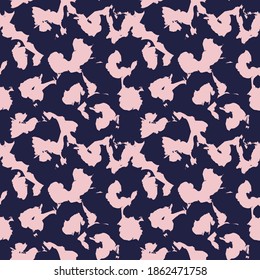 Pink Navy Brush strokes pattern background suitable for fashion prints, graphics, backgrounds