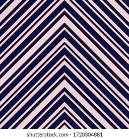 Pink and navy Chevron diagonal striped seamless pattern background suitable for fashion textiles, graphics