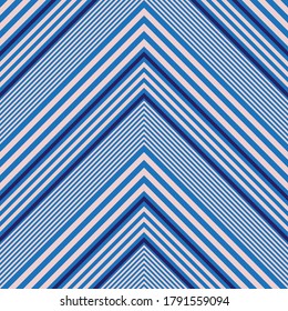 Pink and navy Chevron diagonal striped seamless pattern background suitable for fashion textiles, graphics