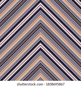 Pink and navy Chevron diagonal striped seamless pattern background suitable for fashion textiles, graphics