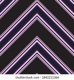 rosafarbene und marinierte Chevron diagonal gestreifte, nahtlose Muster-Hintergrund, geeignet für Modetextilien, Grafiken
