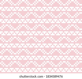 Pink Navy Christmas fair isle pattern background for fashion textiles, knitwear and graphics