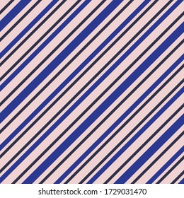 Pink and navy diagonal striped seamless pattern background suitable for fashion textiles, graphics