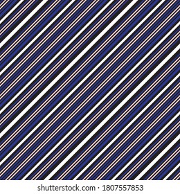 Pink and navy diagonal striped seamless pattern background suitable for fashion textiles, graphics