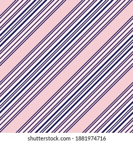 Fondo de patrón transparente rayado rosa y naval adecuado para textiles de moda, gráficos