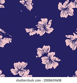 Antecedentes de patrón sin costura de la Marina Rosa Floral para textiles de moda, gráficos, antecedentes y artesanías