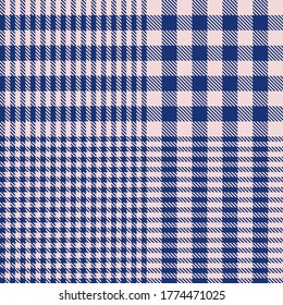 Pink Navy Glen Plaid textured seamless pattern suitable for fashion textiles and graphics