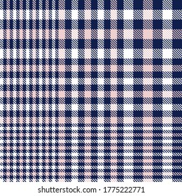 Pink Navy Glen Plaid textured seamless pattern suitable for fashion textiles and graphics