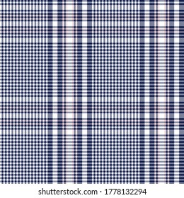 Pink Navy Glen Plaid textured seamless pattern suitable for fashion textiles and graphics