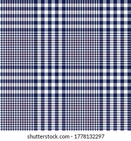 Pink Navy Glen Plaid textured seamless pattern suitable for fashion textiles and graphics