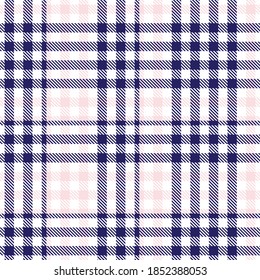 Pink Navy Glen Plaid textured seamless pattern suitable for fashion textiles and graphics