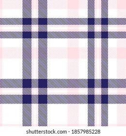 Pink Navy Glen Plaid textured seamless pattern suitable for fashion textiles and graphics