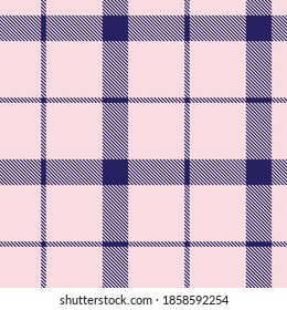 Pink Navy Glen Plaid textured seamless pattern suitable for fashion textiles and graphics