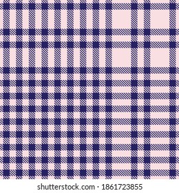 Pink Navy Glen Plaid textured seamless pattern suitable for fashion textiles and graphics