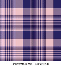 Pink Navy Glen Plaid textured seamless pattern suitable for fashion textiles and graphics