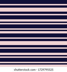 Pink and Navy Horizontal striped seamless pattern background suitable for fashion textiles, graphics