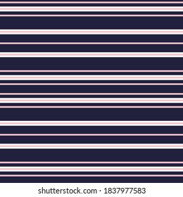Pink and Navy Horizontal striped seamless pattern background suitable for fashion textiles, graphics