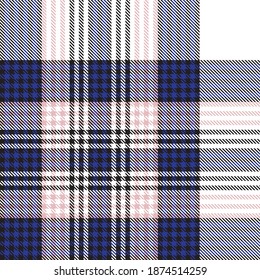 Pink Navy Ombre Plaid textured seamless pattern suitable for fashion textiles and graphics