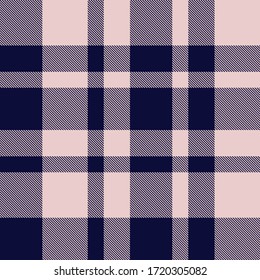 Pink and navy Plaid, checkered, tartan seamless pattern suitable for fashion textiles and graphics