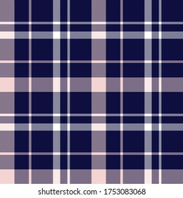 Pink and navy Plaid, checkered, tartan seamless pattern suitable for fashion textiles and graphics